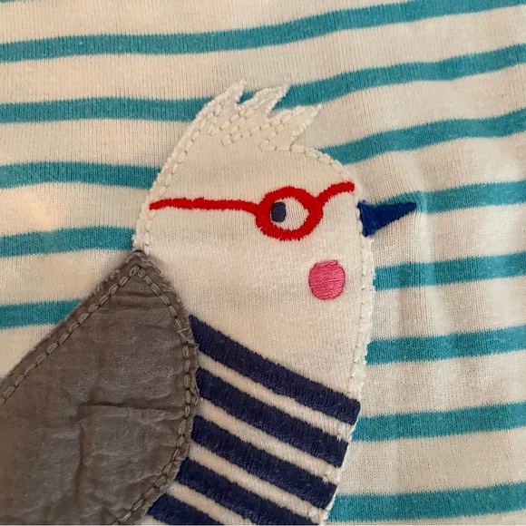 Mini Boden Bird Appliqué T-Shirt - Picture 3 of 4